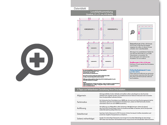 Product Bild loseblattsammlung_21_0_cm_x_21_0_cm__24_bl__tter_pro_sammlung__vorne_farbig_(4_0)